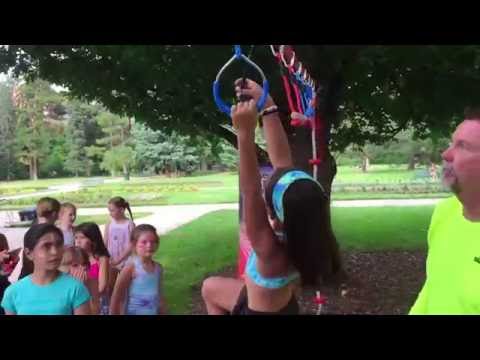 Slackers Ninjaline Intro Kit 36 ft - Ninja Slackline Obstacle Course Kit for Kids & Backyard Training | Bolderplay