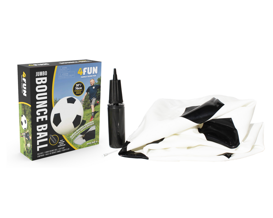 Jumbo Inflatable Soccer Ball - Giant Backyard Soccer Ball for Kids & Family | 4Fun by BolderPlay