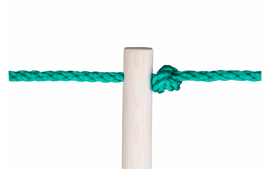 Slackers 8 ft Ninja Rope Ladder Attachment - Slackline Obstacle Course Ladder for Kids Backyard Play (Open Box) | Bolderplay